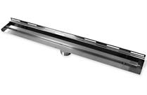 Low profil stainless steel linear shower drain
